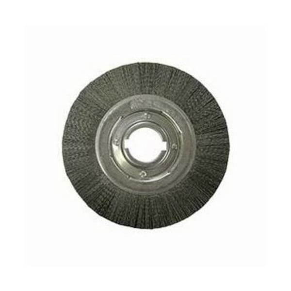Nylox Burr-Rx Wheel Brush, Composite, 14 in Brush Dia, 1 in Face W, 2 in Arbor Hole, Crimped/Round Filamen 86135 - main